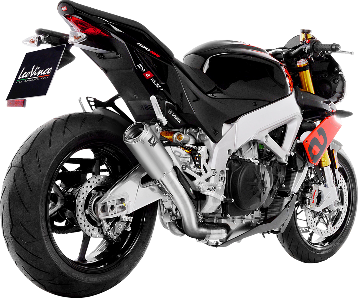 LEOVINCE LV Corsa Muffler - Titanium Aprilia RSV4 /Tuono V4 1100 RR 2021-2024 15401TU