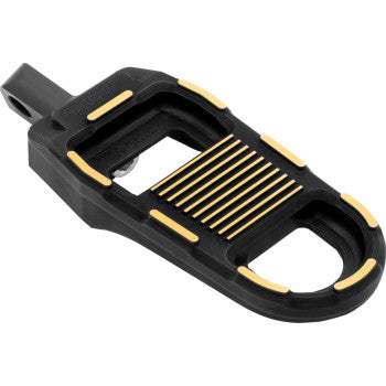 DRAG SPECIALTIES Adjustable Foot Pegs - Black/Gold 1620-2784