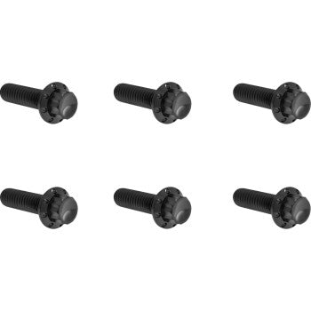 ARLEN NESS Bolt Kit - Transmission Top Cover - 12-Point - Titanium - Black 300-948