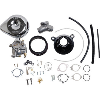 S&S CYCLE Carburetor G and Stealth Air Kit - Chrome - Big Twin '99-'05 110-0150