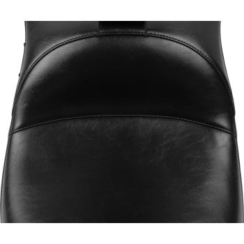 LE PERA Maverick Daddy Long Legs Seat - With Backrest - Smooth - FLH/FLT '23-'24 LV-957DLBRS