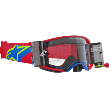 ALPINESTARS GOGGLES Goggle Supertech Corp Rd/Bl/Clr Roll-Off 5100425-3122