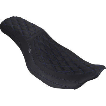 MUSTANG Seat Dbl Diam Squareback Drk Blu Thread 88514 SB