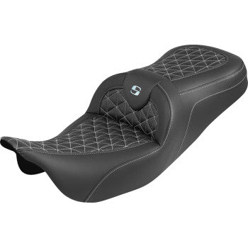 SADDLEMEN Seat Roadsofa Tri Gripper Silver Stitch 808-07B-21005