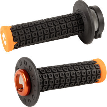 ODI Nomad Lock-On Grips - Off-Road - Black/Orange/Orange H36NDBO