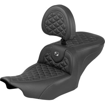 SADDLEMEN Seat Roadsofa Sr Br Grey Stitch 823-07-210B2