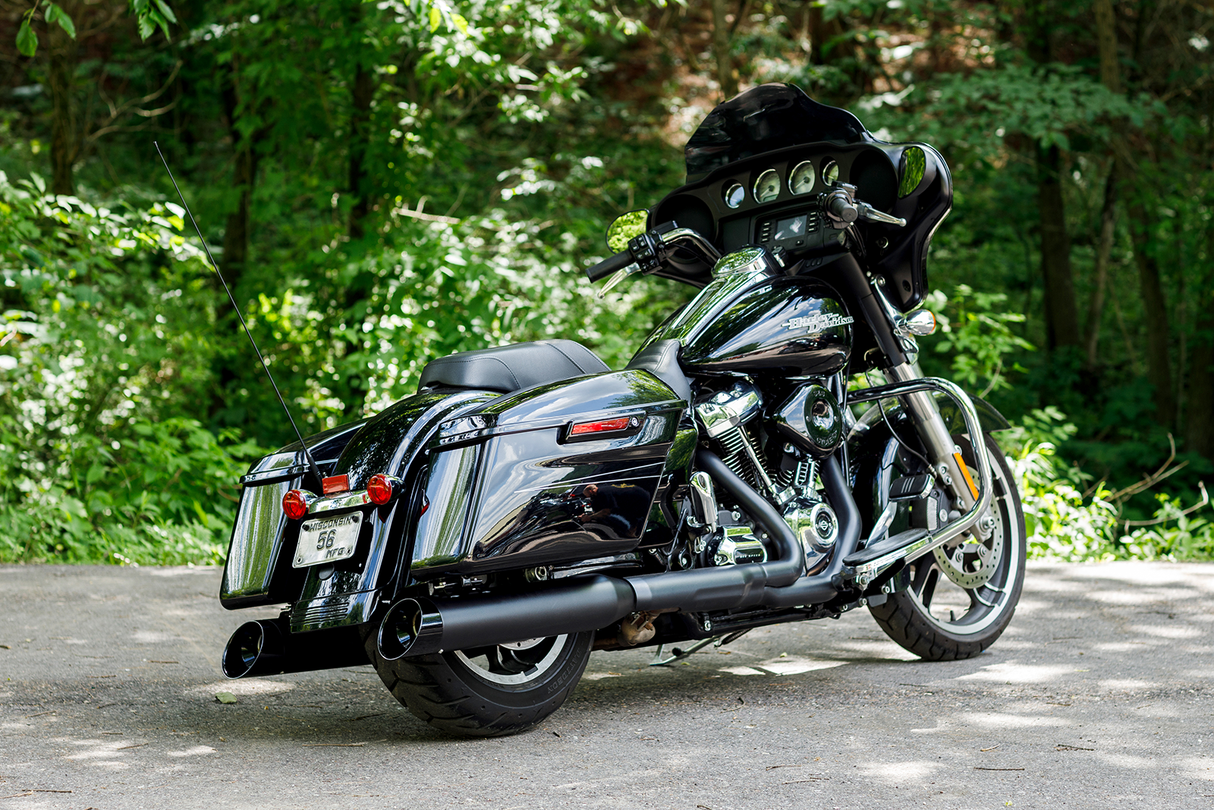 S&S CYCLE 4-1/2" Black MK45 Cutlass Performance Mufflers Glide 2017-2022 550-1010