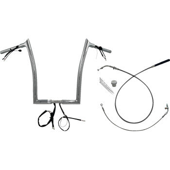 FAT BAGGERS INC. 1-1/4" EZ Install Pointed Top Handlebar - 16" - Chrome 949916