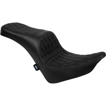 DRAG SPECIALTIES SEATS Freedom Seat - Solar Leather - Double Diamond Black Stitch - FL/FX '18-'25 0802-1691