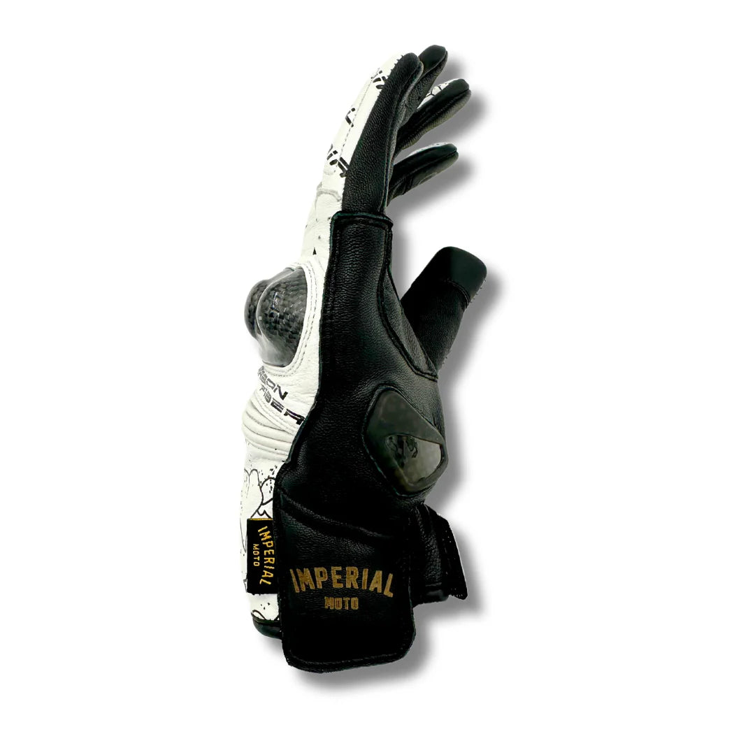IN STOCK IMPERIAL MOTO Hold Fast RS Gloves - WHITE - LARGE