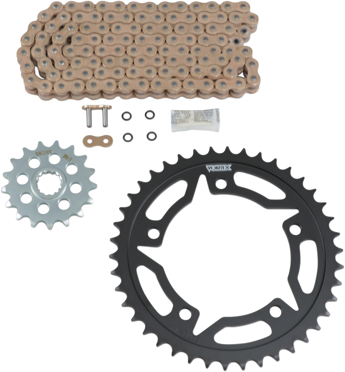 VORTEX Chain and Sprocket Kit - WSS - Gold - Suzuki GSX-S 750/Z CKG6415