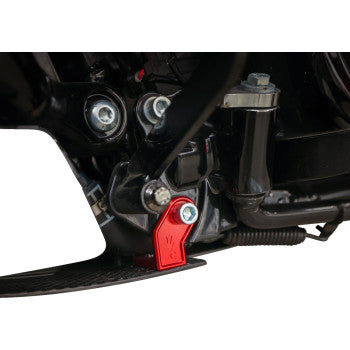 THRASHIN SUPPLY CO. Skid Plate - Carbon Fiber/Gloss - With Red Brackets - FLHX/FLTRX TSC-3034-2