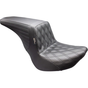LE PERA Kickflip Up Front Seat - Double Diamond - Black - FL/FX '18-'25 LYU-590DD