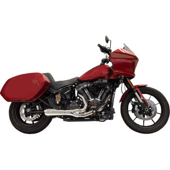 BASSANI XHAUST 2-into-1 Ripper Exhaust System with Megaphone Muffler - Short - Chrome - M8 Softail 2025 1800-2742 1S79