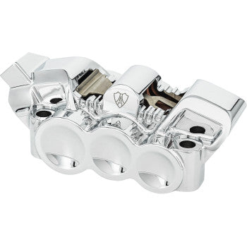 ARLEN NESS Monoblock Radial Brake Caliper - 100mm - Left - Chrome 320-131