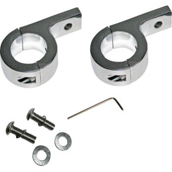 CUSTOM DYNAMICS Mount P-Clamp Fog Lights Gloss Chrome CD-125-C