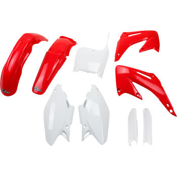 UFO Body Kit - OEM Red/White - Honda - CR '02-'03 HOKIT101F@999