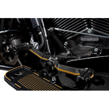 DRAG SPECIALTIES Heel/Toe Shifter - Adjustable - Black/Gold 1602-1673