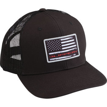 SLIPPERY Flag Hat - Black 2501-4500