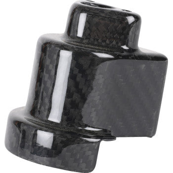 THRASHIN SUPPLY CO. Cover Steering Lock - Gloss Weave Carbon Fiber TSC-3033-0