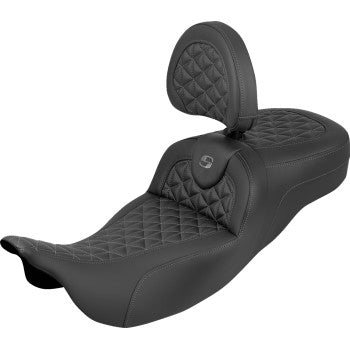SADDLEMEN Seat Roadsofa Tri Gripper W/Db Grey Stitch 808-07B-211B2