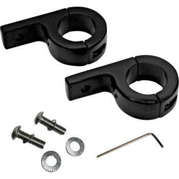 CUSTOM DYNAMICS Mount P-Clamp Fog Lights Gloss Black CD-125-B