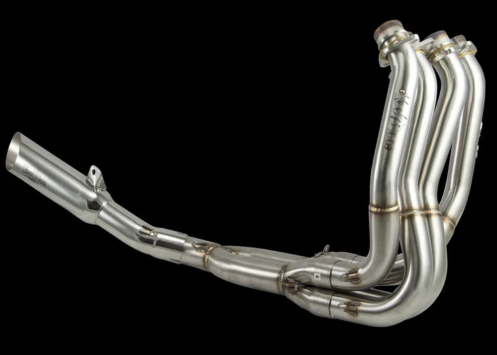 Voodoo Shorty Full Exhaust POLISHED 4 INTO 1 for Ninja ZX-14R 06 - 25 VEFSZX14K6P