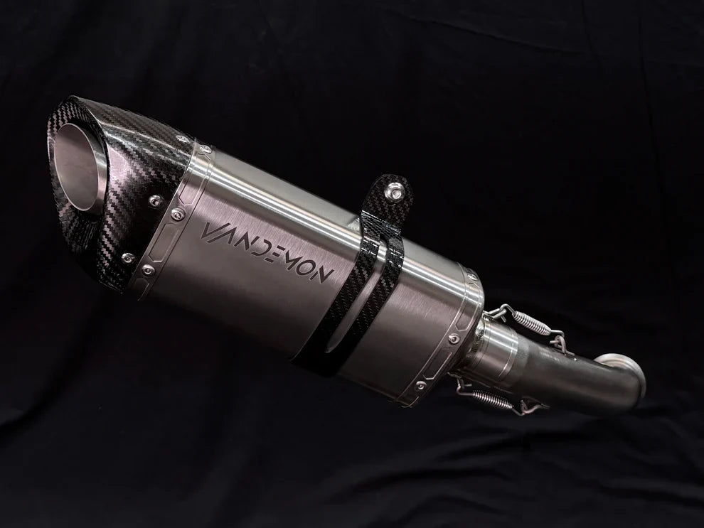 IN STOCK OPEN BOX Vandemon KTM RC 390 & 390 DUKE Titanium Slip-On Muffler Cat-Delete 2013-2021 KTMRC390TIMUFB VA-59