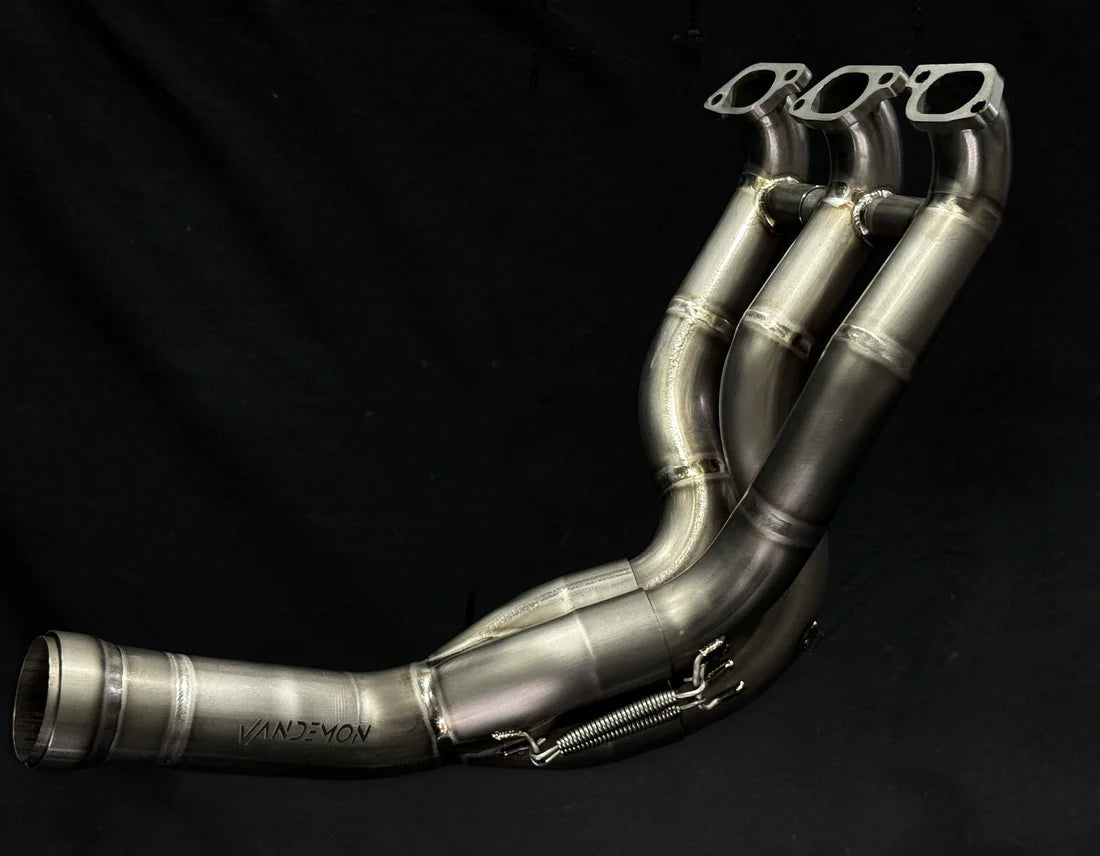 VANDEMON MV AGUSTA Brutale & Dragster 800 Titanium Brushed Headers 2018-2023 AGUSTAMV8DRGRCTIHDRC VA-139