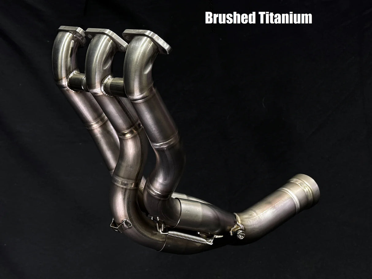 VANDEMON MV AGUSTA Brutale & Dragster 800 Titanium Brushed Headers 2018-2023 AGUSTAMV8DRGRCTIHDRC VA-139