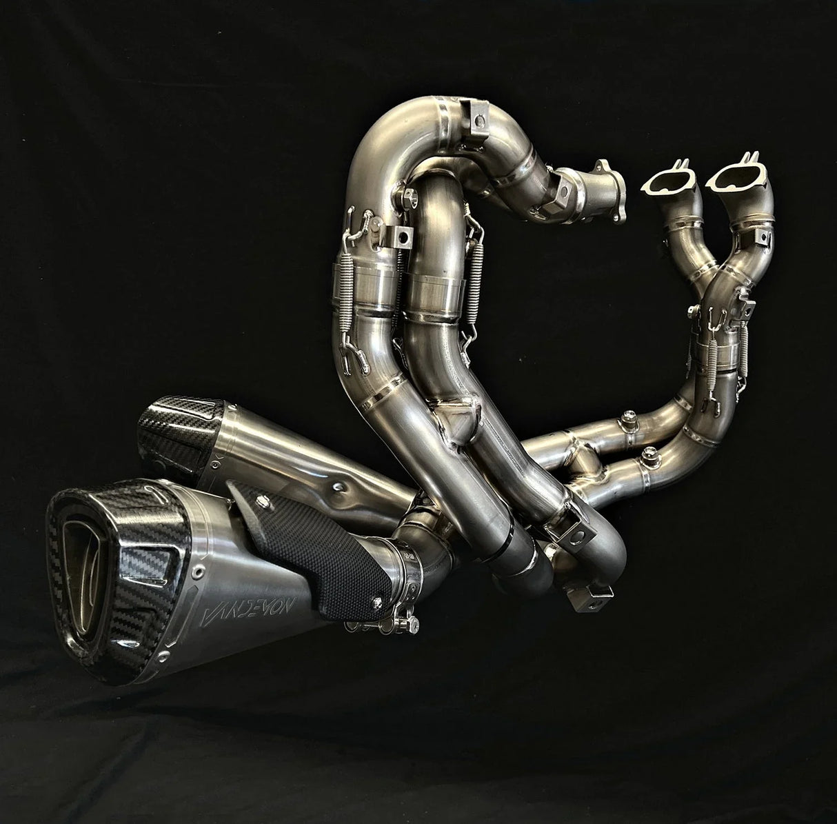 Vandemon Ducati V4 / V4R Panigale & Streetfighter Full Titanium Exhaust system 2023-2024 SKU: DUCV4TIEXHSYSNC VA-44