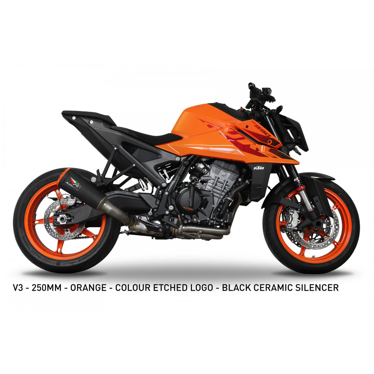 Austin Racing v3 SLIP-ON dB COMPLIANT & RACE EXHAUST 2023 - 2025 KTM DUKE 990/R AUR53