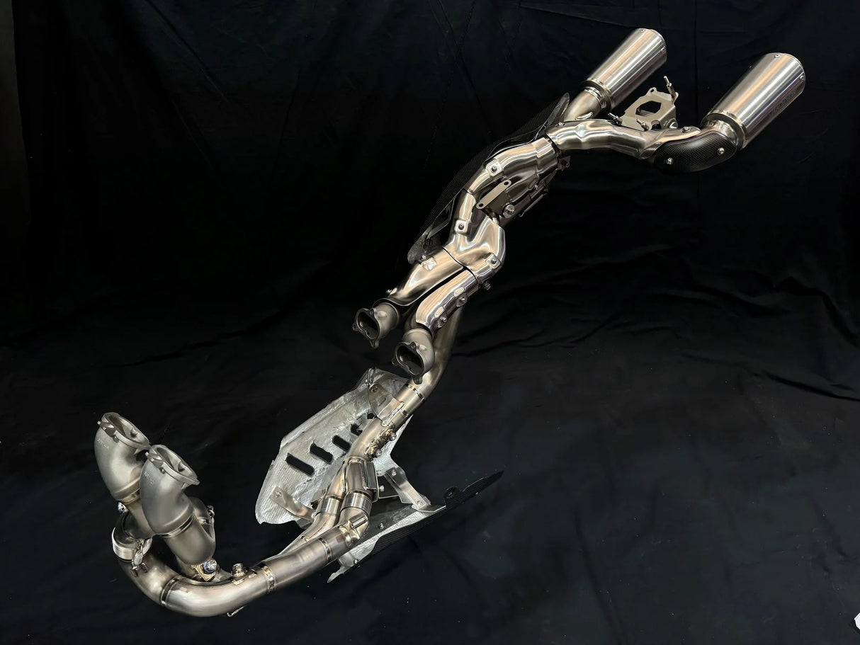 Vandemon Ducati Panigale V4 and V4S 2025-2026 High Mount Race Exhaust System DUCV4PANHMEXHMESB VA-90