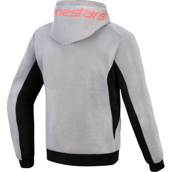 ALPINESTARS Chrome Super Airflow Hoodie - Black/Mid Gray/Red Fluo - Small 4200226-1196-S