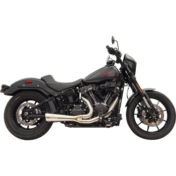 BASSANI XHAUST 2-into-1 Ripper Exhaust System with Megaphone Muffler - Short - Stainless - 49-State - M8 Softail 1S75SSE