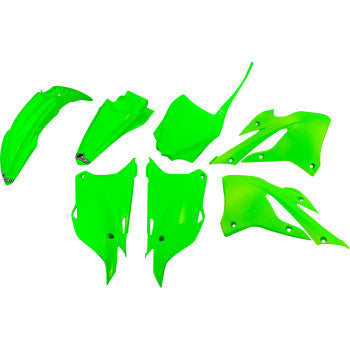 UFO Replacement Body Kit - Neon Green - Kawasaki - KX KAKIT229@AFLU
