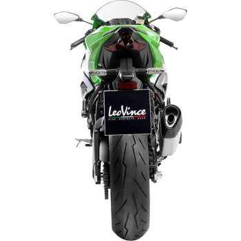 LEOVINCE LV-14 R Slip-On Muffler - Stainless Steel - Kawasaki ZX-6R 15625U