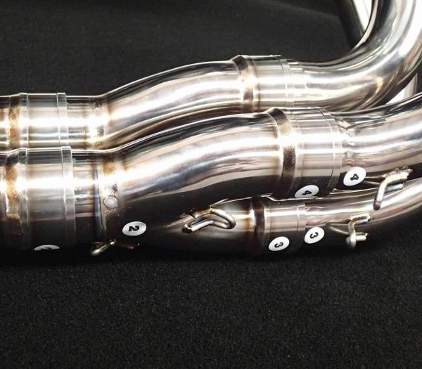 VANDEMON Polished Titanium Exhaust System Ninja H2 & H2R 2015-26 KAWAH2TICSPOLEXHD VA-143