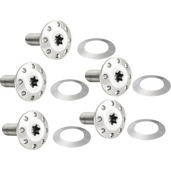 ARLEN NESS Bolt Kit - Holeshot/Front/Floating/Brake Rotor - Spoke Mount - Polished - 5 Pack 300-920