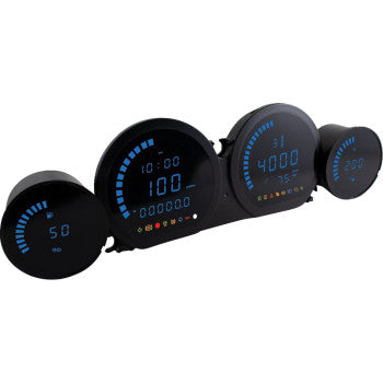 KOSO NORTH AMERICA HD-03L Gauge Kit - Blue Display Glide 2014-2023 BA064911