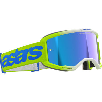 ALPINESTARS GOGGLES Goggle Vision 5 Blaze Ylw/Bl Mirror-Blue 5102125-5007