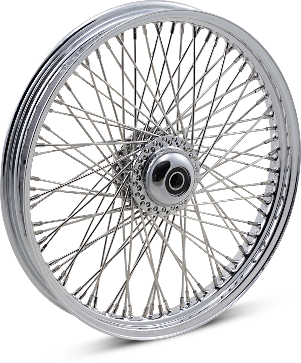 DRAG SPECIALTIES Wheel Assembly - 80 Spoke - Laced - Front - Single Disc/No ABS - Chrome - 21x2.15 0203-0395