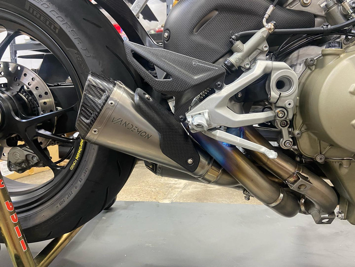 Vandemon Ducati V4 / V4R Panigale & Streetfighter Full Titanium Exhaust system 2023-2024 SKU: DUCV4TIEXHSYSNC VA-44