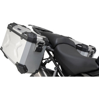 SW-MOTECH TRAX ADV Aluminum Case System - Silver - Triumph Tiger/Tiger Explorer 1200 '12-'21 KFT.11.483.70101/S
