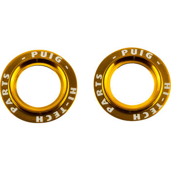 PUIG HI-TECH PARTS Axle Slider Rings - Gold - Set 20271O