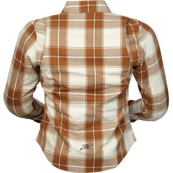 Z1R Women's Ashwood Flannel - Brown - 2W 2822-1872