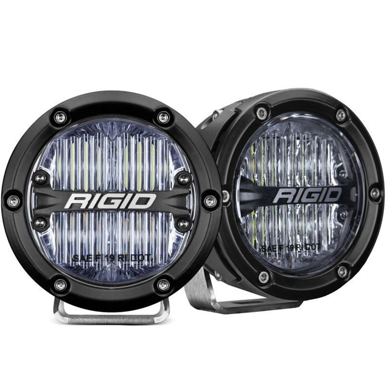 Rigid Industries 360-Series 4in LED SAE J583 Fog Light - White (Pair) 36120
