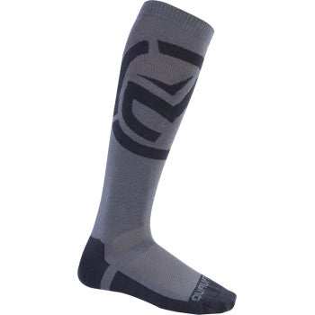 MOOSE OFFROAD Qualifier Socks - Black/Gray - Large/XL 3431-0898