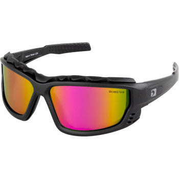 BOBSTER Sunglasses Convertible Pch Black Crimson Pnk-Yel Mirror BPCH002