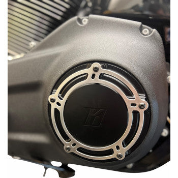 KODLIN NXL Derby Cover - Black - M8 Softail USA K25410